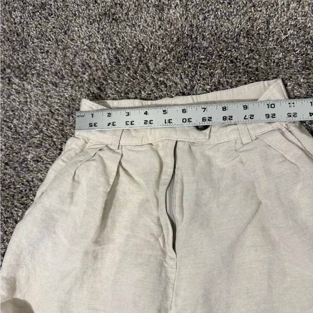 H&M Linen Blend Cream Trousers‎